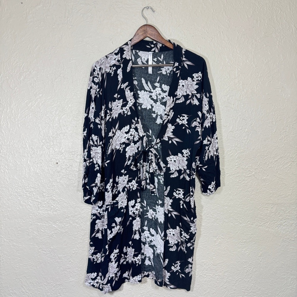 Spiritual Gangster Maya Kimono Top OS Floral‎ Lightweight Robe Cover Up Shawl - Picture 2 of 9